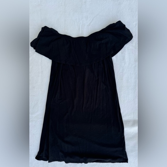 NWOT Women’s Velvet Black off shoulder t-shirt dress M - Picture 1 of 5